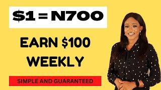 HOW TO MAKE MONEY IN DOLLARS, UP to $100 WEEKLY. Simple and guaranteed way.