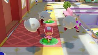 Super Mario Party Jamboree - Toadette vs Mario vs Luigi vs Daisy - Rainbow Galleria