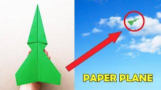 MAKING A FAR GOING PAPER AIRPLANE - ( Very Easy ! )