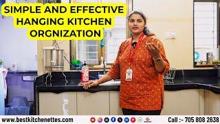 Simple and Effective Hanging kitchen orgnization |  Hanging kitchen cabinet | Kitchen Trolly