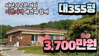 바닷가 전원주택 355평 3천만원대로 준비 아님 더 내려가는 시골집