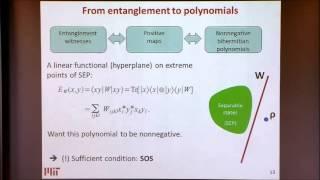 Semidefinite Hierarchies in Quantum Information