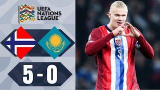 Norge vs Kasakhstan 5-0 Höjdpunkter | UEFA Nations League - 2024/2025