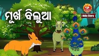 MURKHA  BILUA - ମୂର୍ଖ ବିଲୁଆ  | Odia Cartoon Story | ODIA GAPA | HUKE HU TV