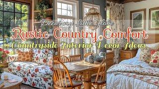 Elevate Your Home with Rustic Country Comfort | Countryside Interior Decor Ideas #countryside