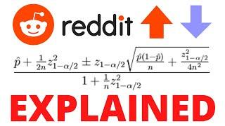 Reddit's Secret Point Algorithm EXPLAINED in 5 Minutes | Hidden Front Page Voting System