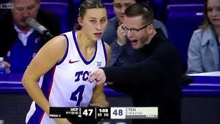 TCU walk on Sarah Sylvester receives standing ovation when entering game vs. UCF