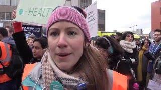 Juniors doctors have a message to Jeremy Hunt during 24-hour strike