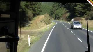 Intercity bus from Auckland to Wellington, New Zealand