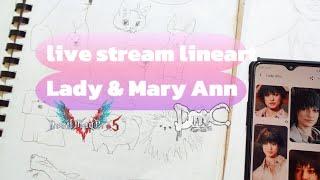 2nd Art Live Stream : art session Lady & Mary #devilmaycry