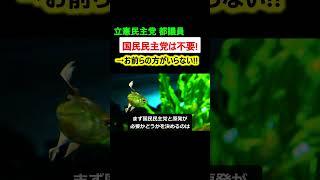 【炎上】国民民主党は不要!? 立憲民主議員にネット猛反発!【政治ニュース】