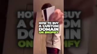 How to buy a domain on Shopify