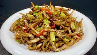 The best home-cooked method of dried fish, spicy and appetizing without hardening