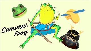 Samurai Frog drawing