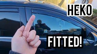 Unboxing and How to install Team Heko wind deflectors front and rear on any car !