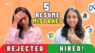 We Reviewed 6745 Resumes to Find Out the 5 Biggest Resume mistakes You Must Avoid in 2025