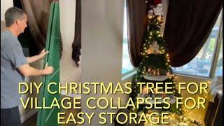 CHRISTMAS TREE VILLAGE DIY BUILD I GO OVER MATERIALS I USED, HOW I MADE IT, ALONG W/MISTAKES I MADE