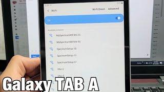 Galaxy TAB A: How to Connect to Wifi Internet Network