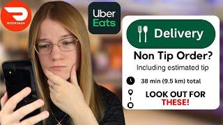 How To Know If It's A Non Tip Order BEFORE Accepting It On Uber Eats or DoorDash