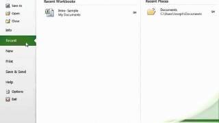 Excel 2010 Tutorial The File Tab and Backstage View Microsoft Training Lesson 1.6