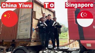 China Yiwu Agent Loads & Ships 20GP Container From Yiwu To Singapore