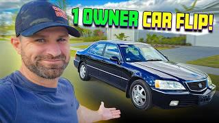 How to Flip Cars - I found this OLD 1 OWNER ACURA at a Donation Auction!