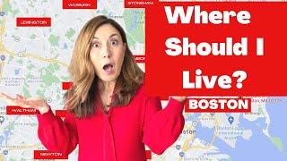 BEST PLACES TO LIVE around BOSTON [15 towns North and West of BOSTON]