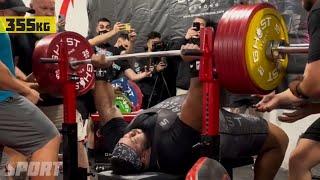 Julius Maddox 355kg (782.6lb) RAW Bench Press World Record 2021