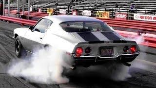 1965 Corvette (L79) vs 1970 Camaro Z28 (LT1) 1/4 Mile Drag Race - Road Test TV ®