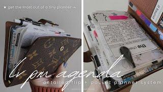 LV PM Agenda Flip | Everyday Planner + Wallet | Get The Most Out Of A Tiny Planner | Plan With Bee