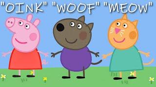 Peppa Pig characters' original sounds