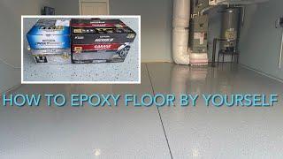 Rust-Oleum Rocksolid Garage Epoxy Floor& Rust-Oleum Epoxy Shield