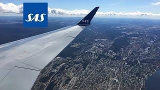 SAS (CityJet) Brand New Bombardier CRJ 900 Aberdeen to Oslo Gardermoen FULL FLIGHT