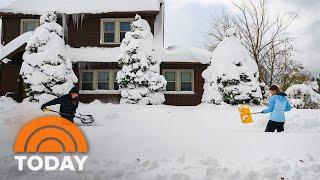 Lake-effect snow continues to batter Northeast and Great Lakes