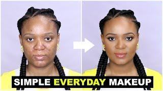 SIMPLE EVERYDAY MAKEUP TUTORIAL FOR BEGINNERS | OMABELLETV