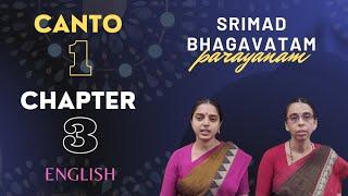 Srimad Bhagavatam | Canto 1 | Chapter 3 | English Class