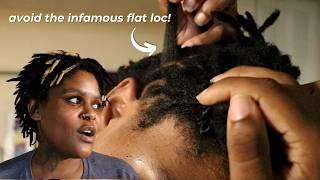 The reason your locs can be FLAT (+ how to fix them)