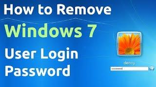 How to Remove Windows 7 User Login Password