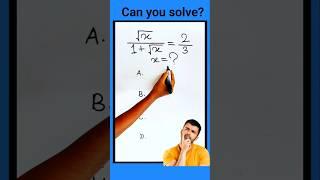 Square Root Fraction #maths #shorts