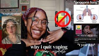 why i quit vaping *1 year update*