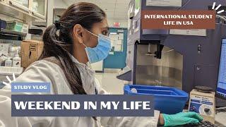 Research Student Life In USA | Weekend Study Vlog