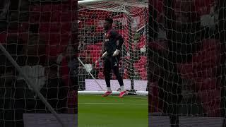 Onana Warming Up Man United vs Fulham #manchesterunited