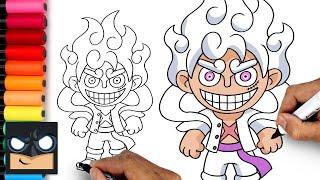 How To Draw Luffy Gear 5 | One Piece