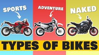 Different Types Of Motorcycles | Explained | sports vs naked bike Rolling Pistons Crash Course Ep. 1