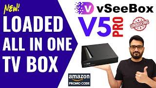 New V5 Pro vSeeBox Android TV Box 2024  |  Non-Stop Entertainment   |  UNBOXING REVIEW