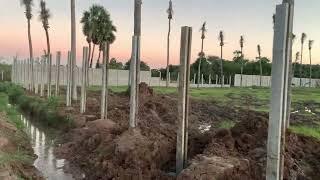 Cement Fencing for Farm Land