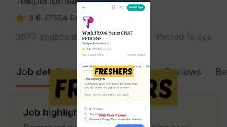 Parmanent Chat Process Remote Job | Work From Home | #shorts #remotejobs #workfromhome #viral