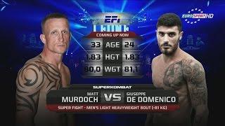 Matt Murdoch vs Giuseppe De Domenico Superkombat 02 October 2015 Milano