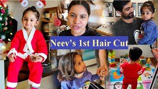 Neev's First Hair Cut | Very Difficult to handle and emotional VLOG