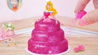 Beautiful Princess Aurora Cake  Amazing Miniature Pull Me Up Cake Decorating | Mini Cakes Making